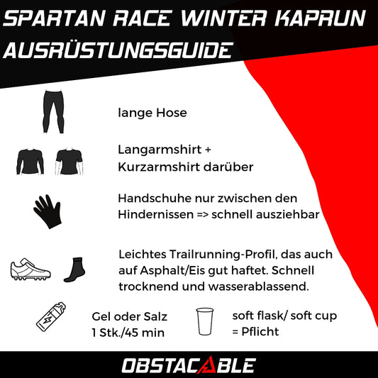 Ausrüstungstipps zum Spartan Kaprun Winter Race
